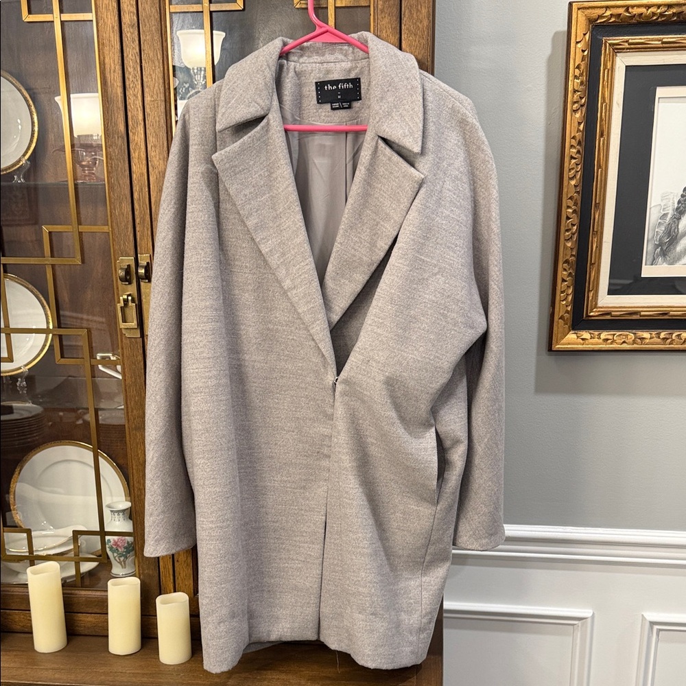 Elegant Gray Women's Coat by the fifth label